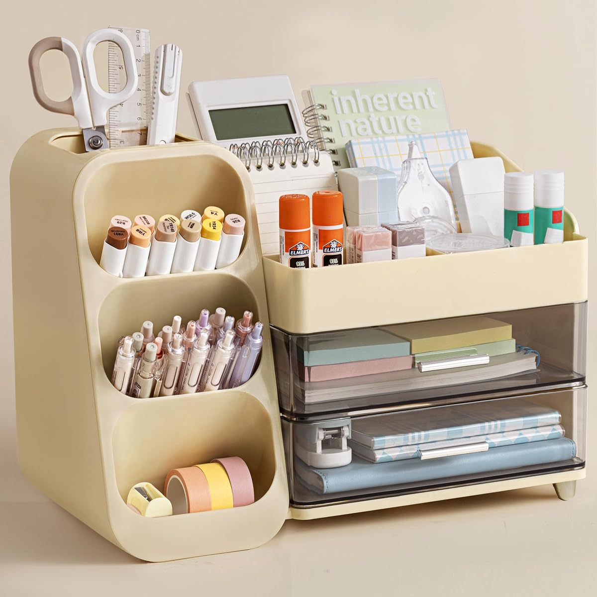HBlife drawer organizer set with modular compartments for stationery and small items